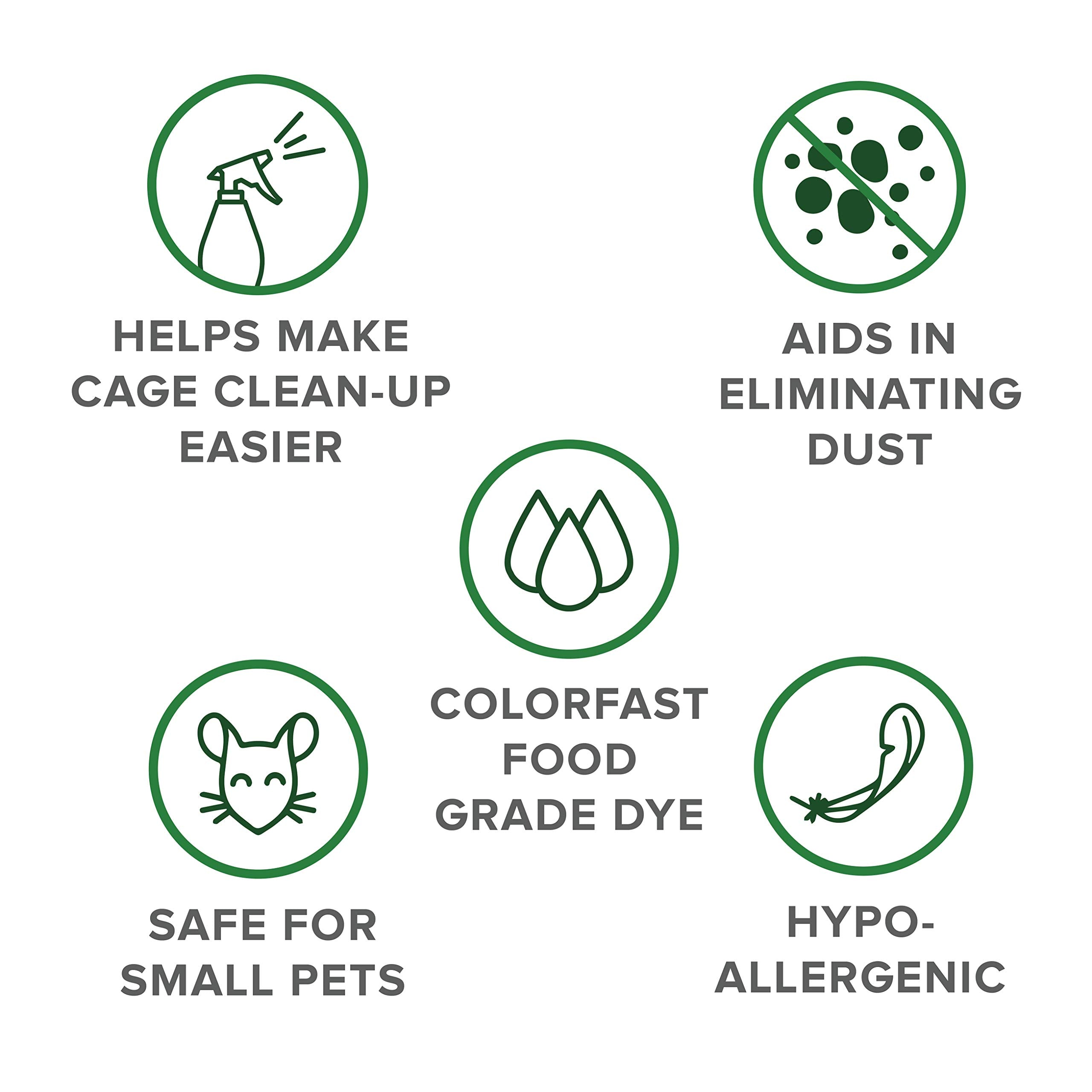 ECO BEDDING 99% Dust Free Paper Bedding for Small Pets and Birds, Pink, 3 lb (Expands to 60 L)